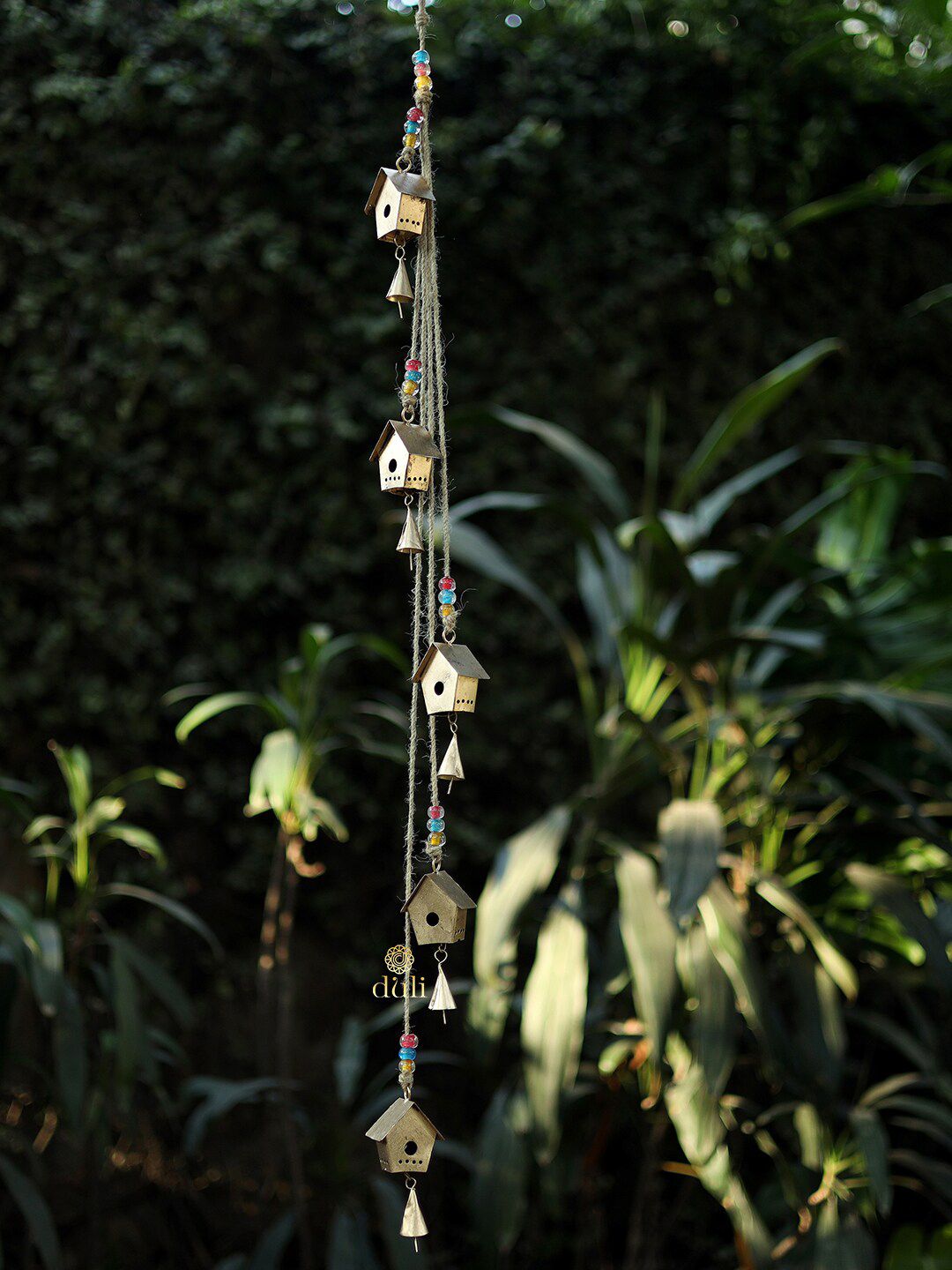 DULI Gold-Colored Solid Metal Windchimes Price in India