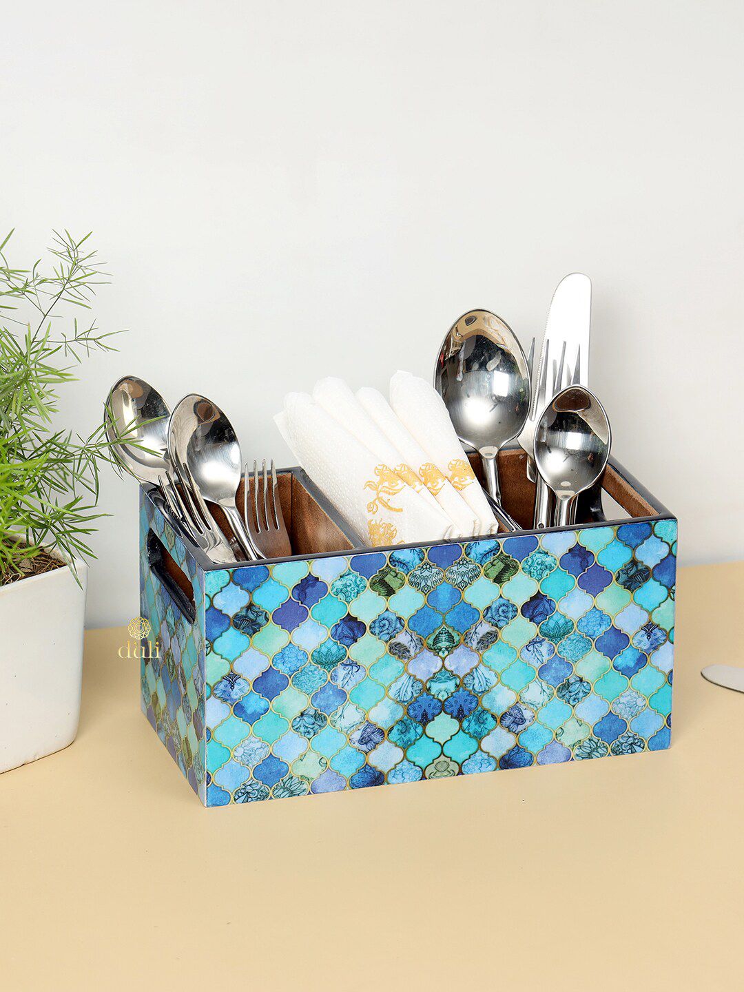 DULI Printed Cutlery Holder Price in India