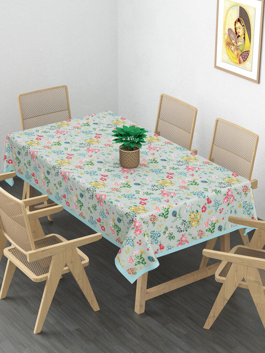 Gulaab Jaipur 6 Seater Printed Cotton Table Cover Price in India