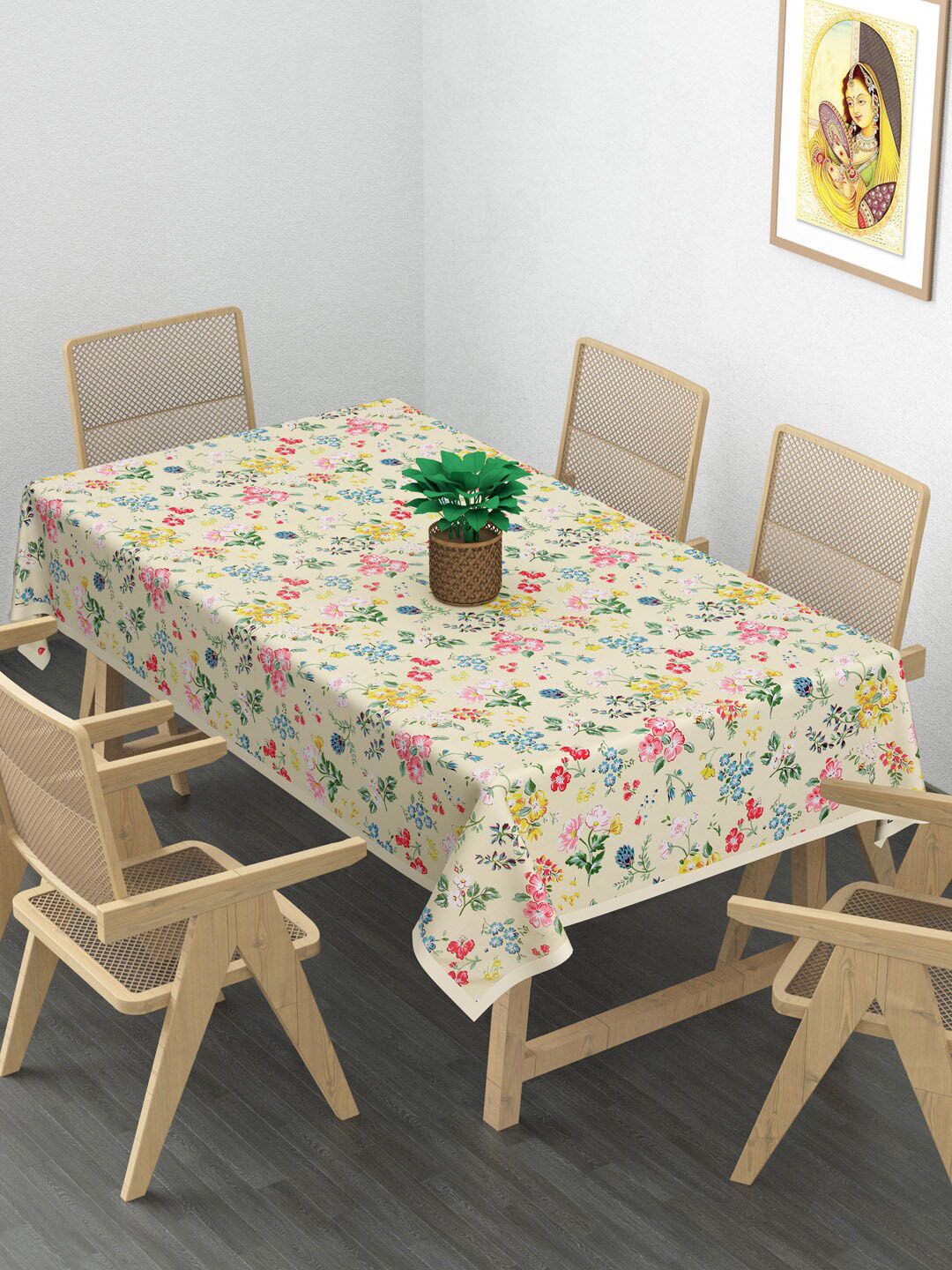 Gulaab Jaipur Printed Cotton 6-Seater Table Cover Price in India