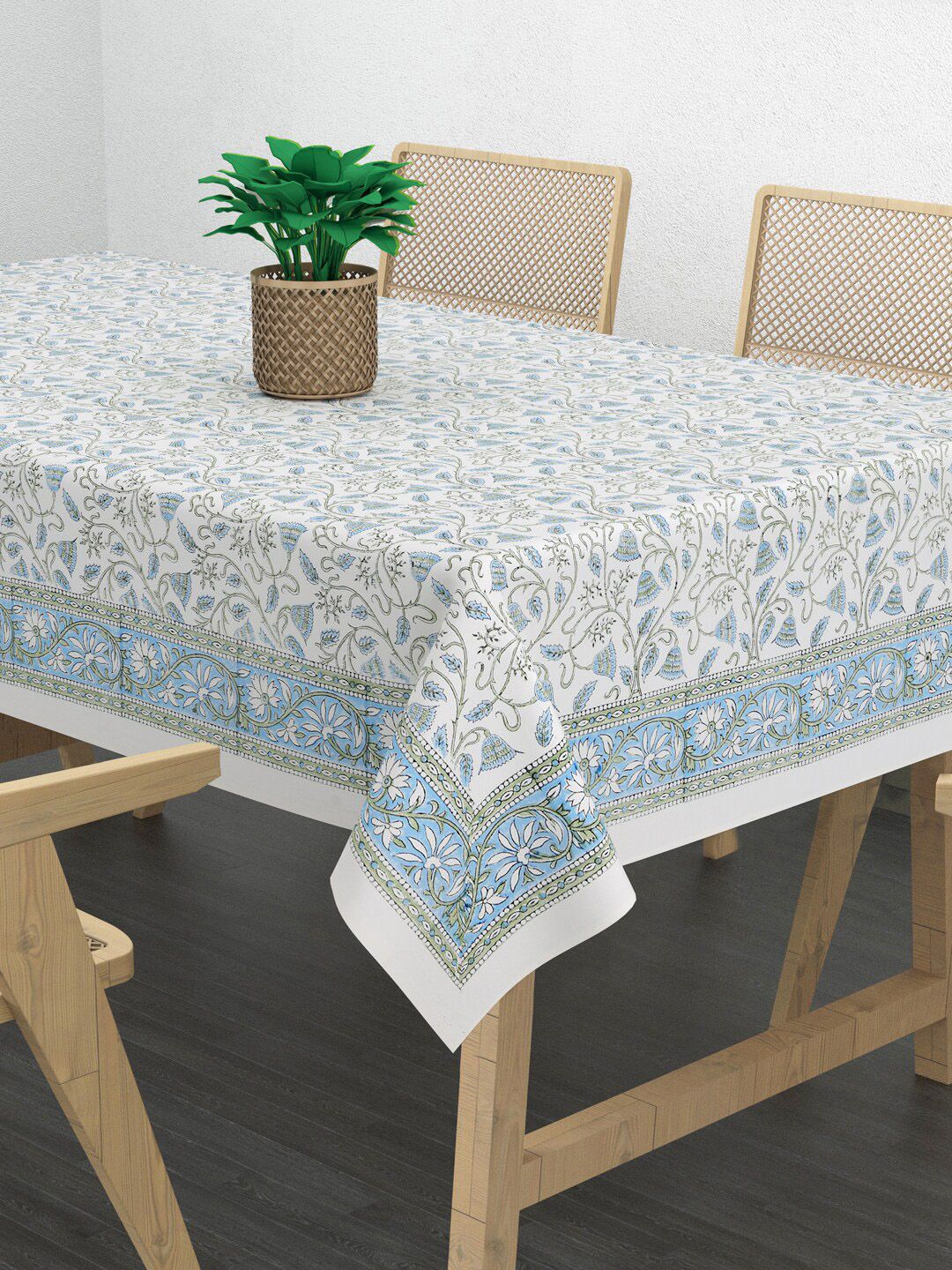 Gulaab Jaipur Printed Cotton 6-Seater Table Cover Price in India