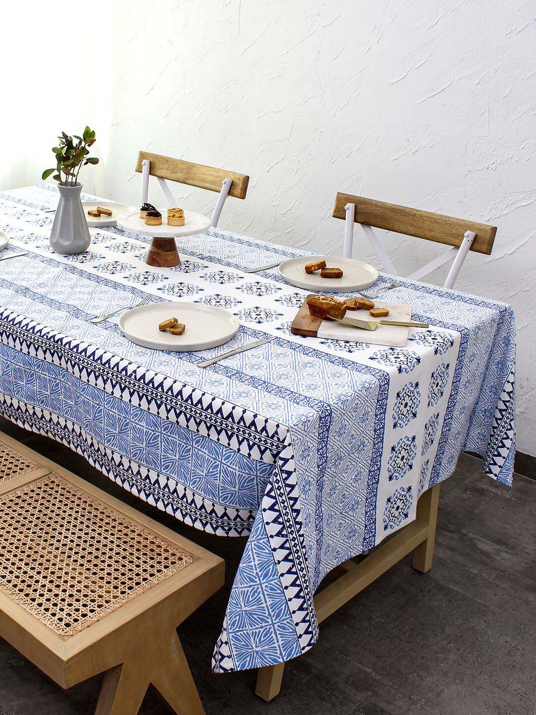 House This Floral Printed 6 Seater Table Cover Price in India