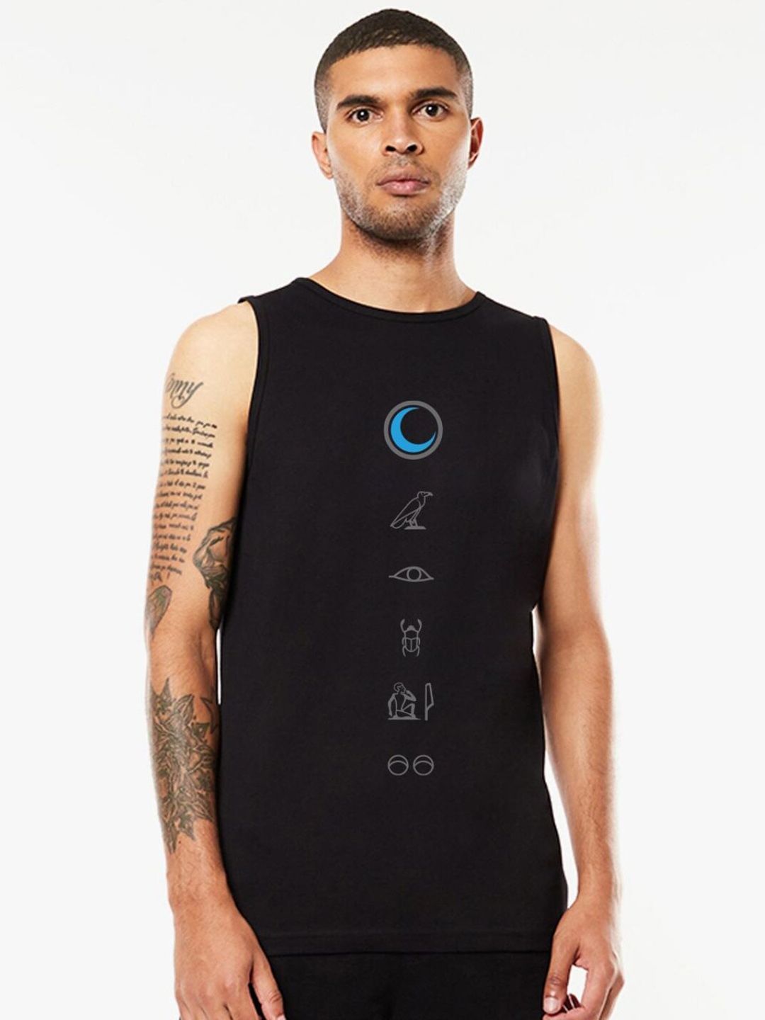 Bewakoof Men Printed Cotton Basic Innerwear Vests