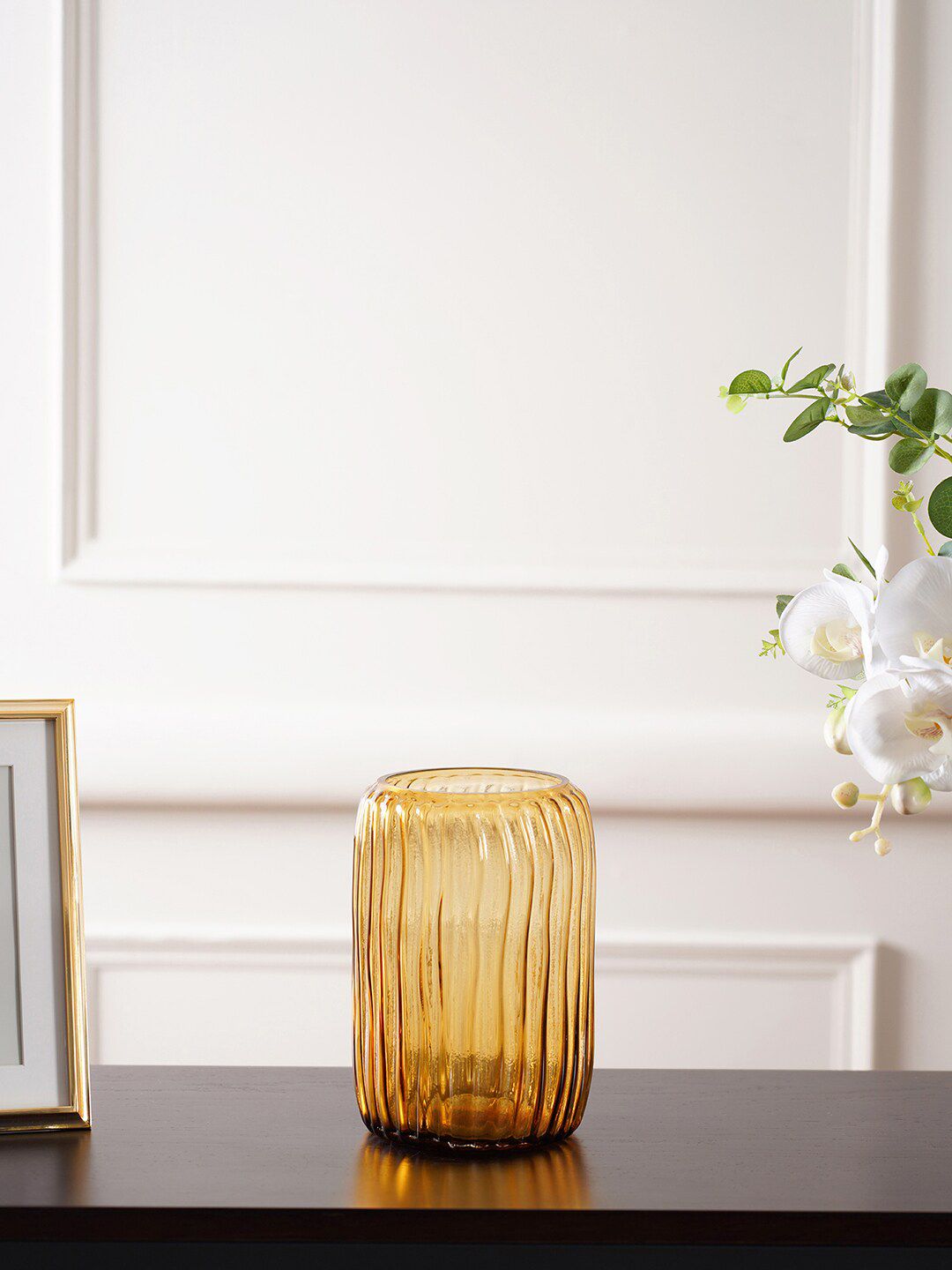 Pure Home and Living Textured Glass Vase Price in India