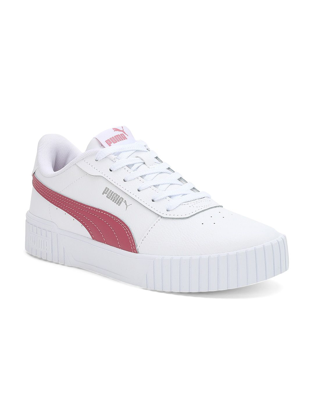 Puma Women Carina 2.0 Perforated Leather Sneakers Price in India