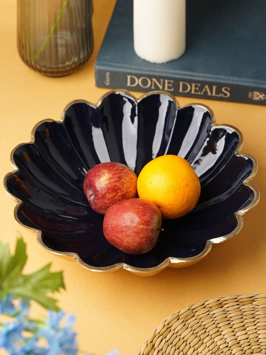 Folkstorys Solid Swirls Tray Serveware Price in India