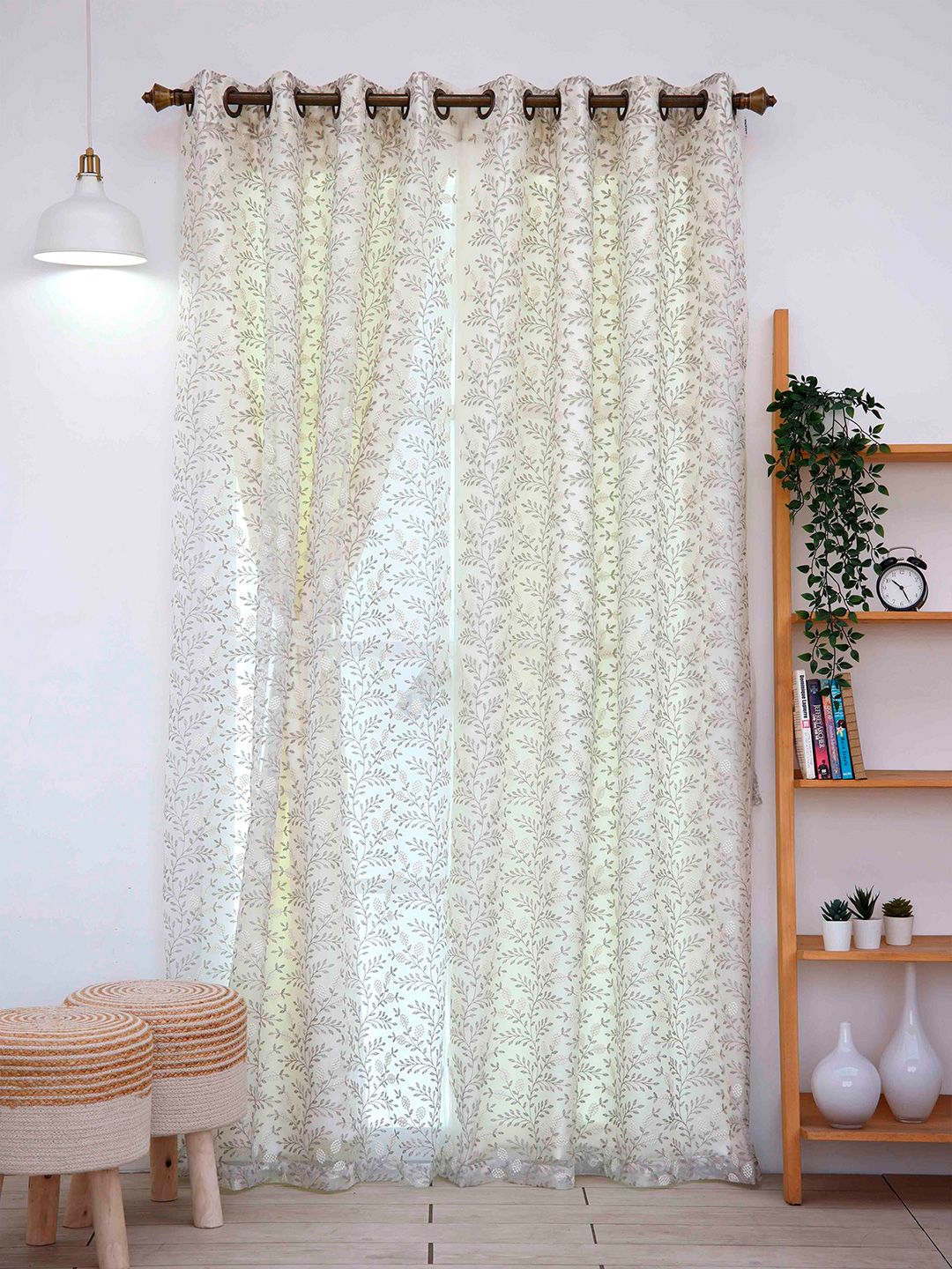 Ariana  Embroidered Polyester Door Curtain Price in India