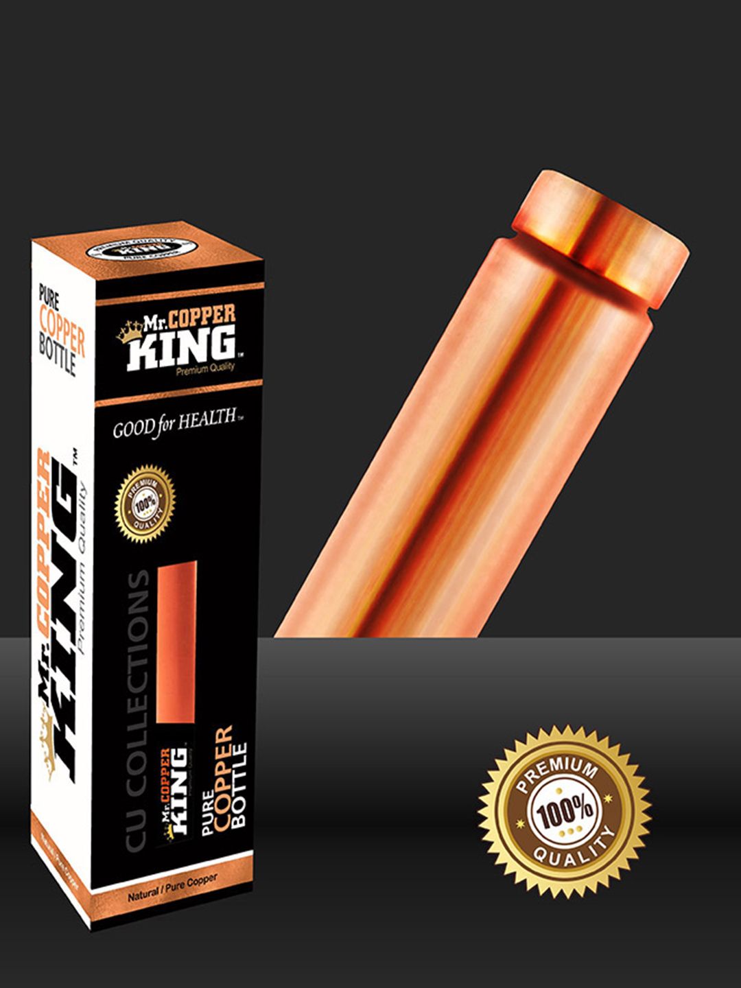 MR. COPPER KING Set Of 3 Solid Water Bottle Price in India