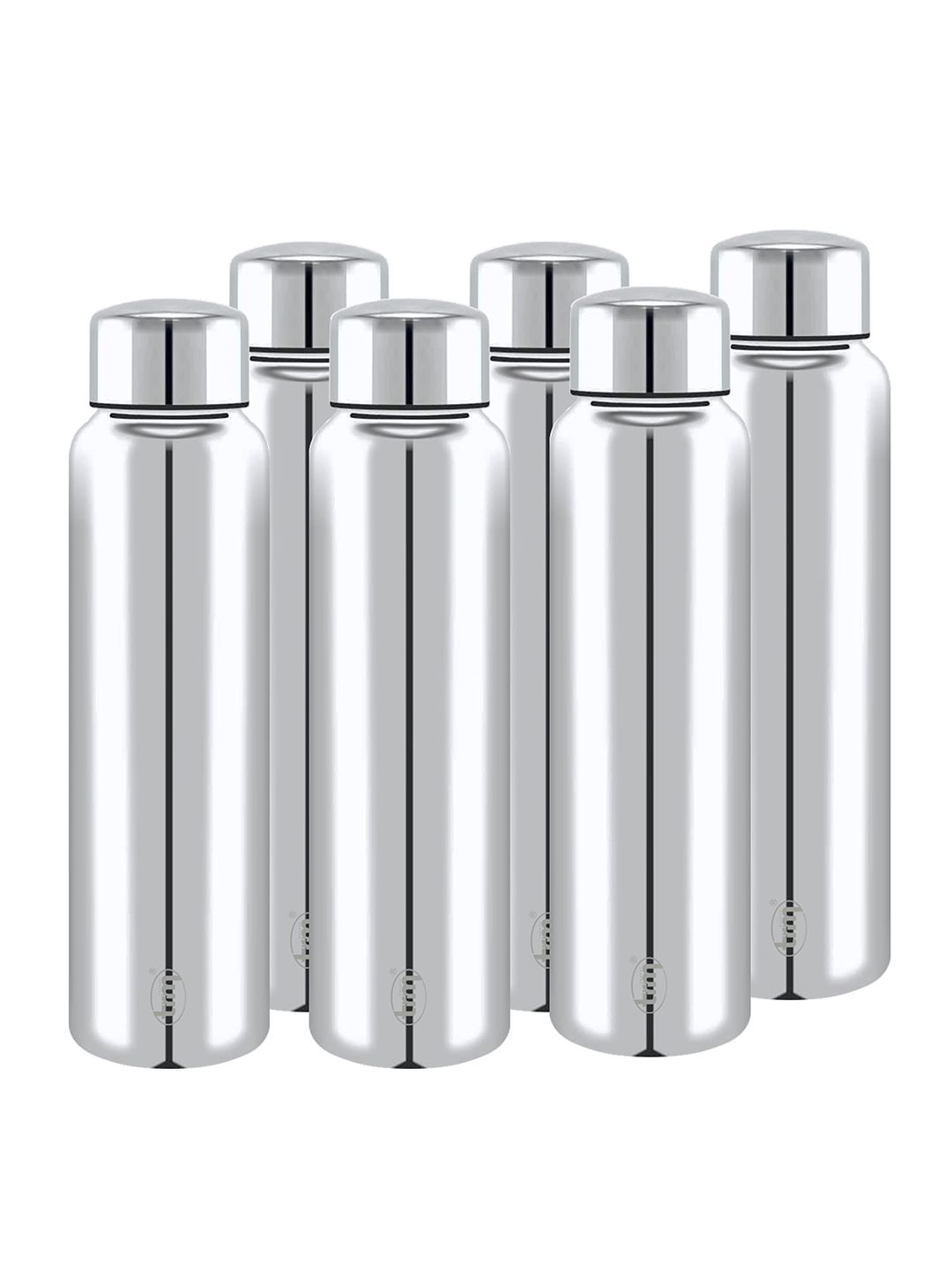 TRM Set Of 6 Solid Single Walled Water Bottle Price in India