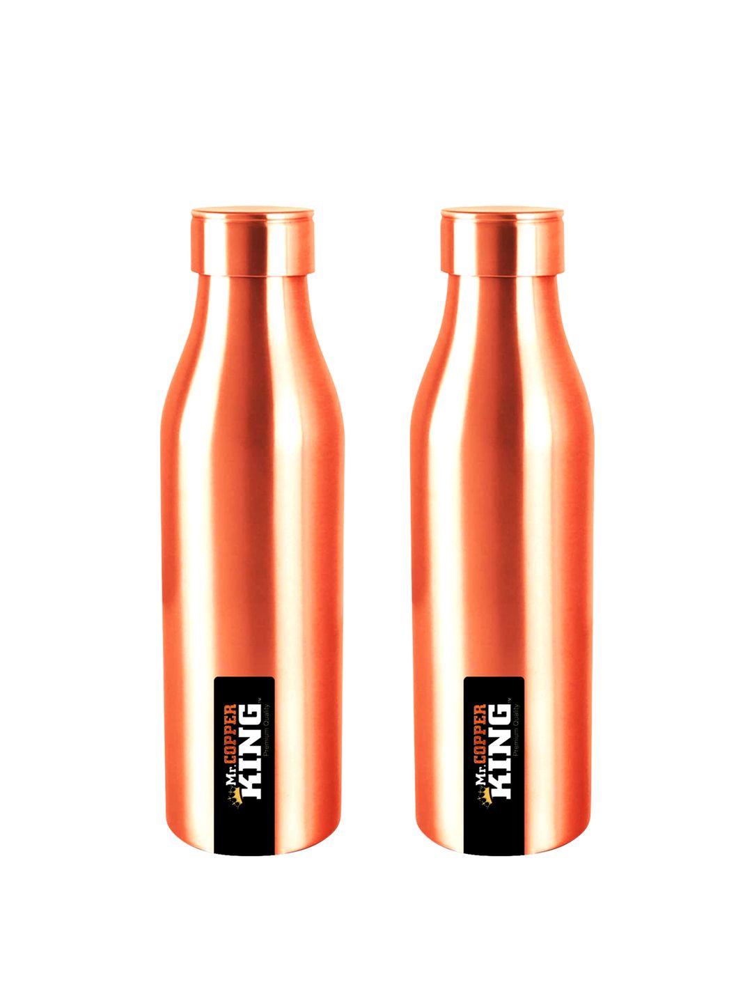 MR. COPPER KING Set of 2 Solid Copper Water Bottles-900ml Price in India