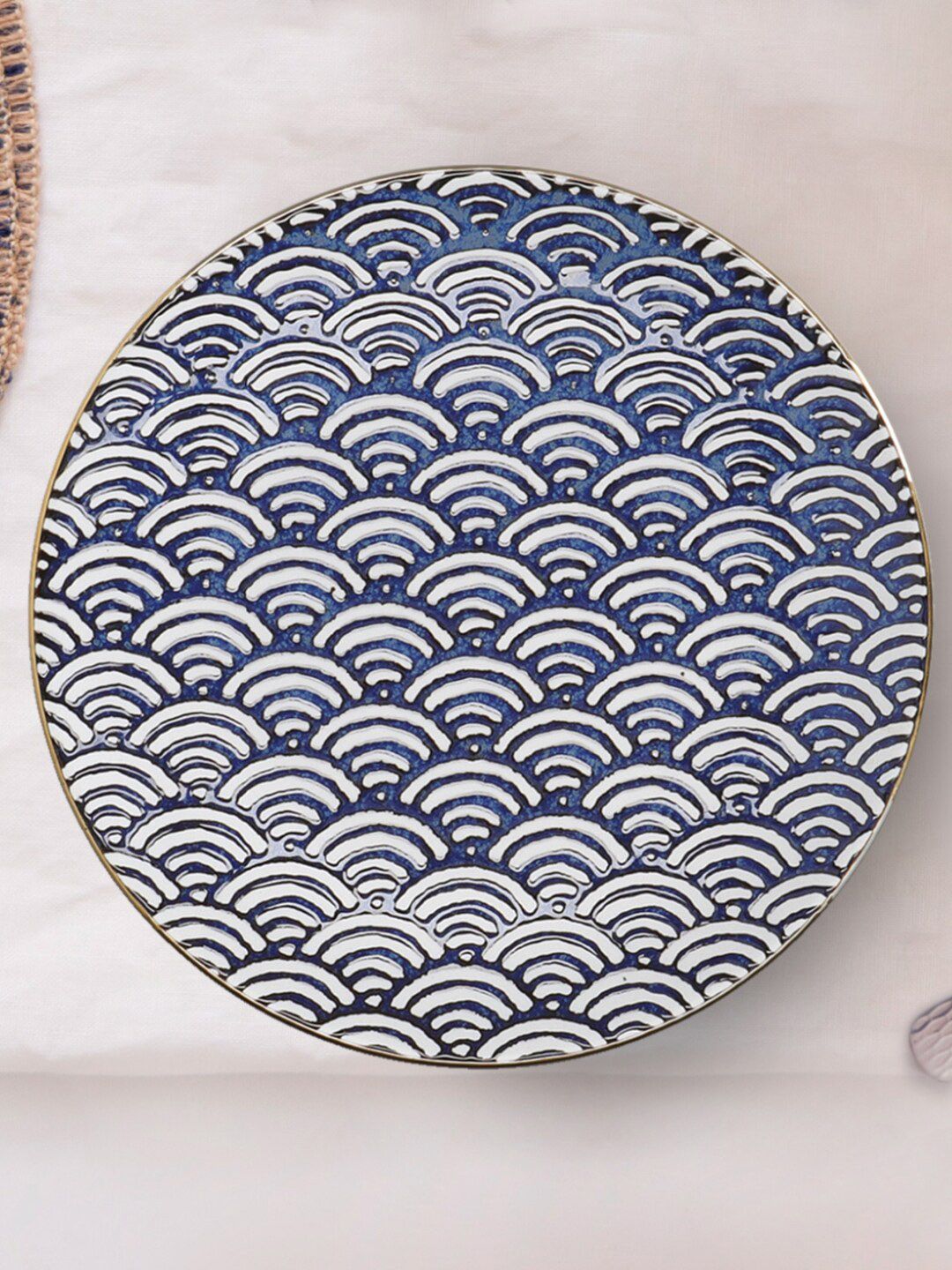 MIKASA 1 Piece Printed Porcelain Glossy Plate Price in India