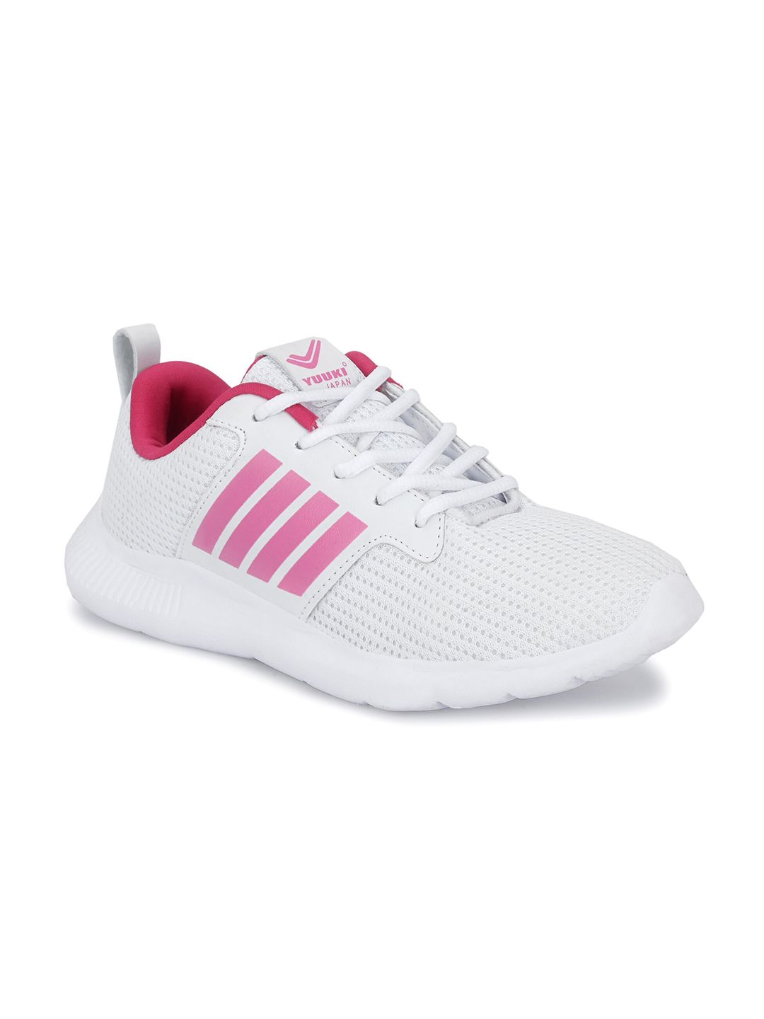 Yuuki Women White Mesh Running Non-Marking Shoes Price in India