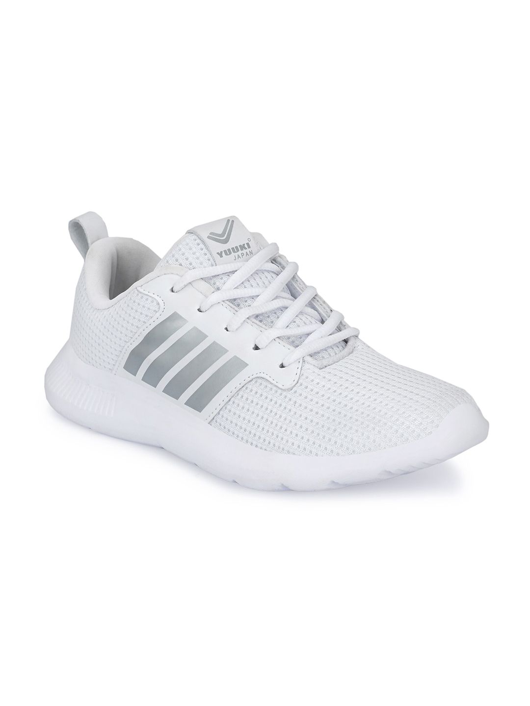 Yuuki Women White Mesh Running Non-Marking Shoes Price in India