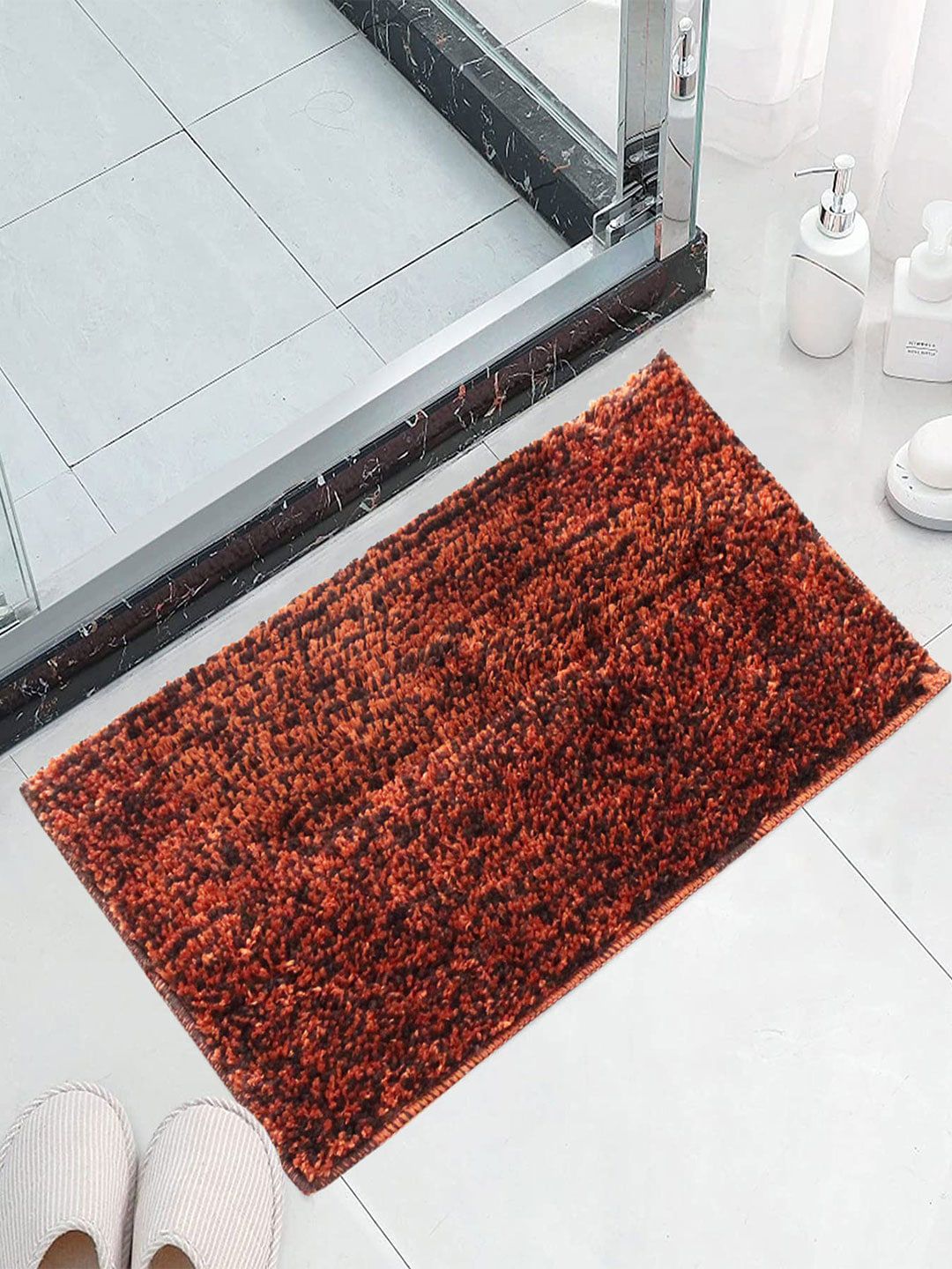 LUXEHOME INTERNATIONAL Solid 1600 GSM Bath Rug Price in India