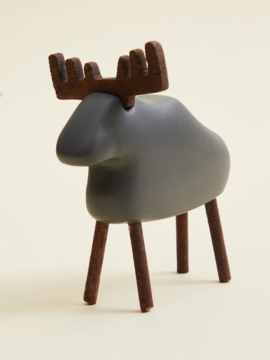 Home Centre Wooden Moose Figurine Showpiece Price in India