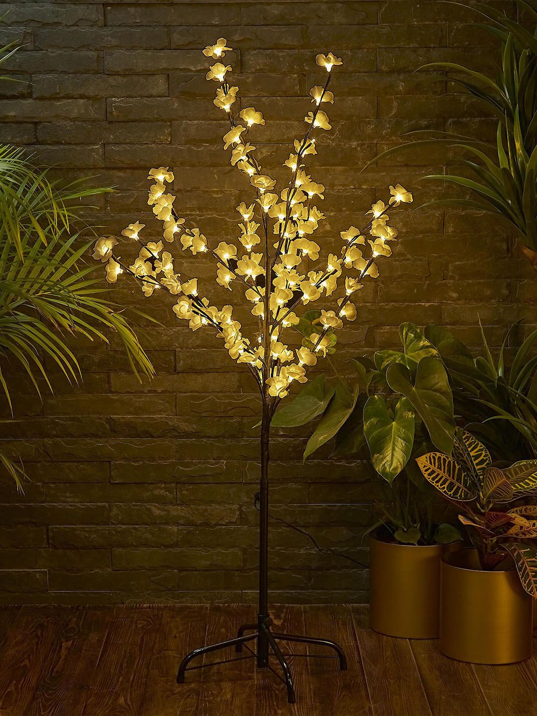 Home Centre Solid 100 LED Fabric Blossom Tree String Light Price in India