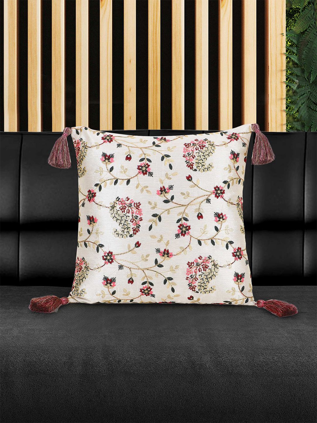 Mezposh Embroidered Square Cushion Covers Price in India