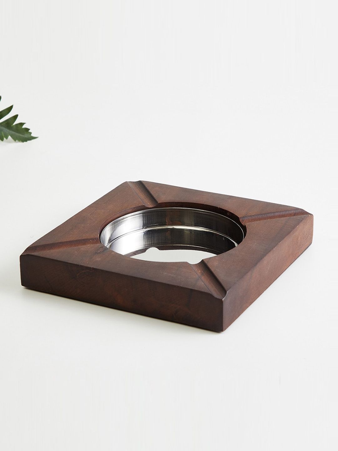 Home Centre Solid Stainless Steel Square Ash Tray Price in India
