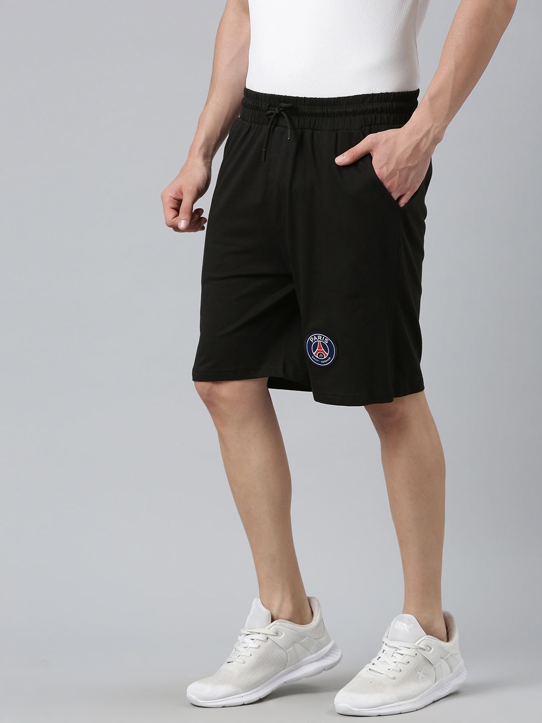 psg black shorts