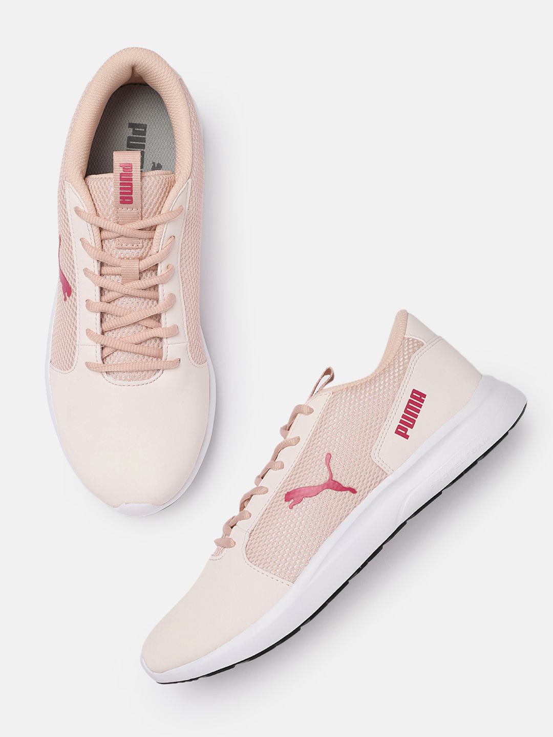 Puma Women Pink Solid Sneakers Price in India