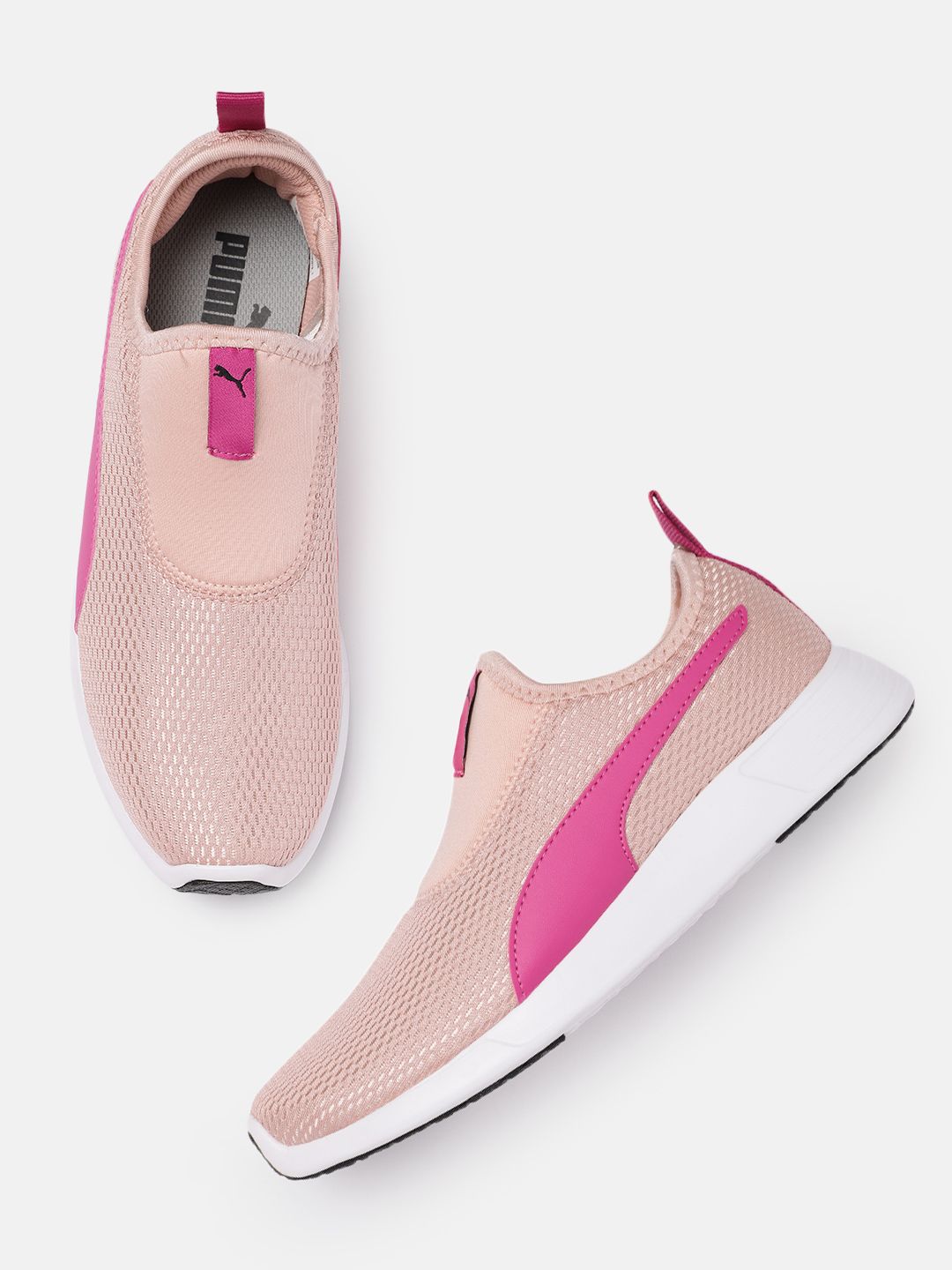 Puma Women Pink Solid Slip-On Sneakers Price in India
