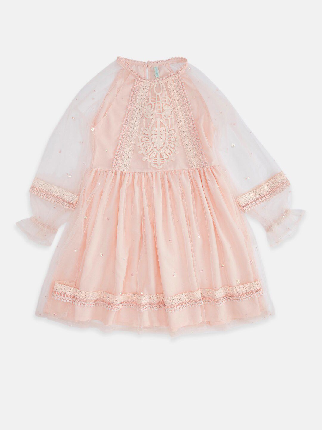 Pantaloons Junior Girls Cotton Embellished  Dress