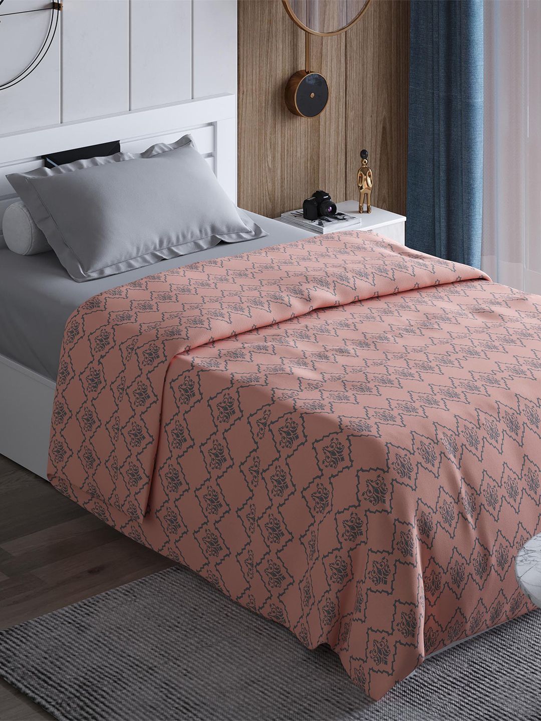 Home Centre Printed Summer 233 GSM Single Bed Blanket Price in India