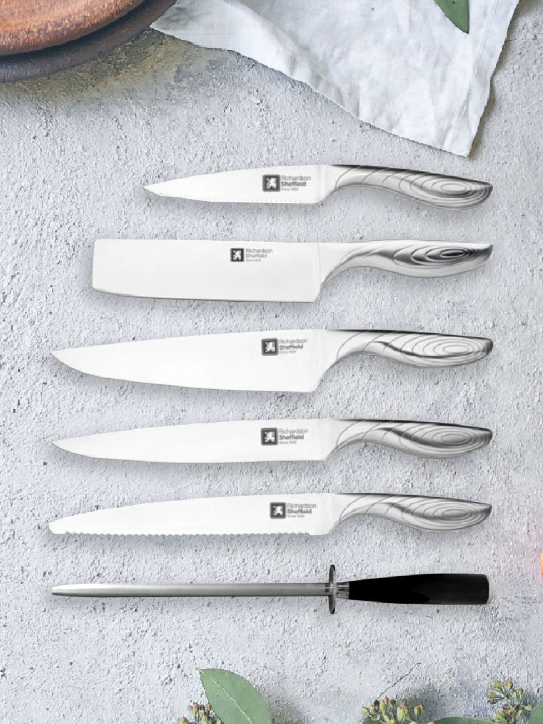 Richardson Sheffield Set of 6 Silver Solid Stainless Steel Knifes Price in India