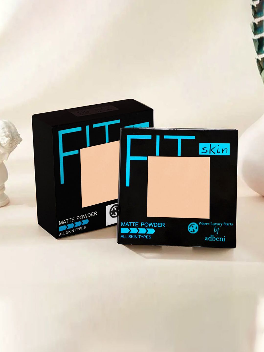 Adbeni Fit Skin Matte Compact Powder - 12g - Shade 02