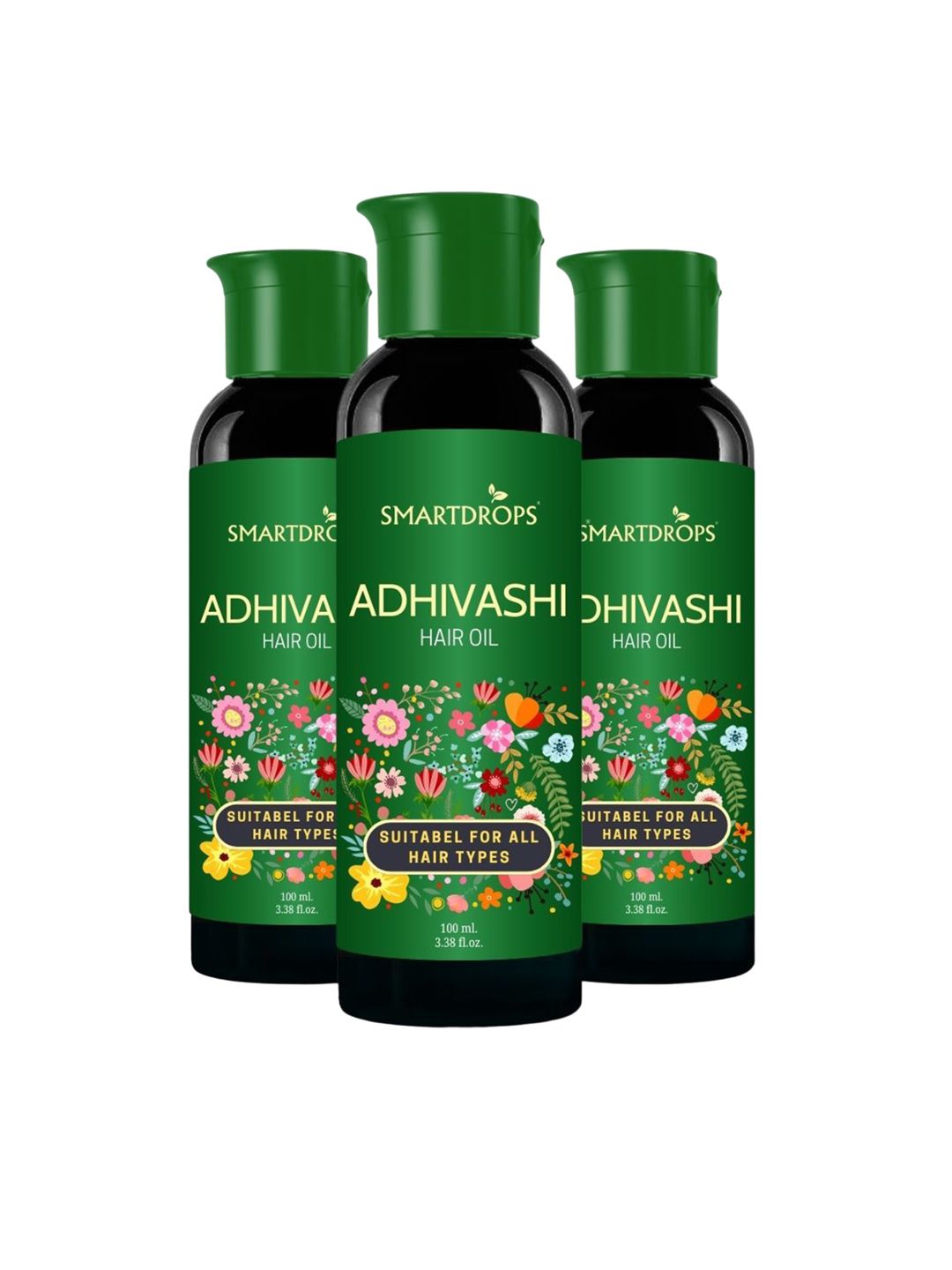 Smartdrops Adivasi Set Of 3 Hair Oil With Bhringraj 100ml Each