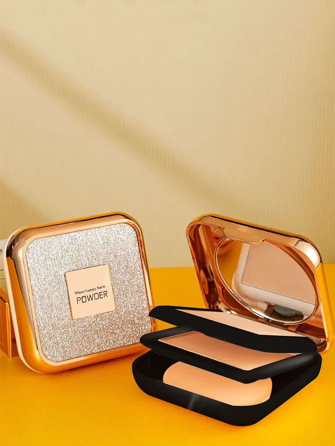 Adbeni 2 in 1 HD Soft Light Misty & Silky Compact Powder - 20g - Shade 01