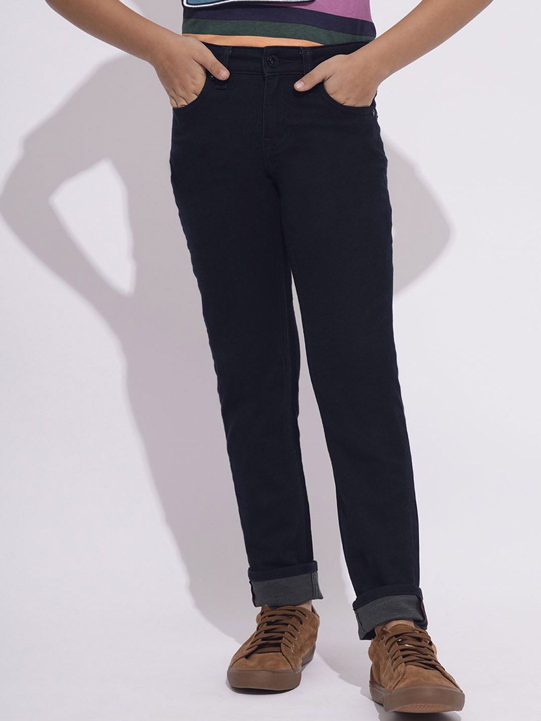 Jack & Jones Junior Boys Straight Fit Stretchable Jeans