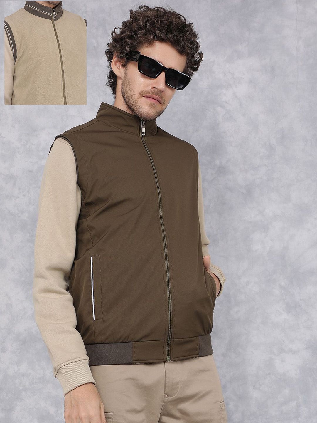 Crimsoune Club Men Reversible Longline Tailored Jacket