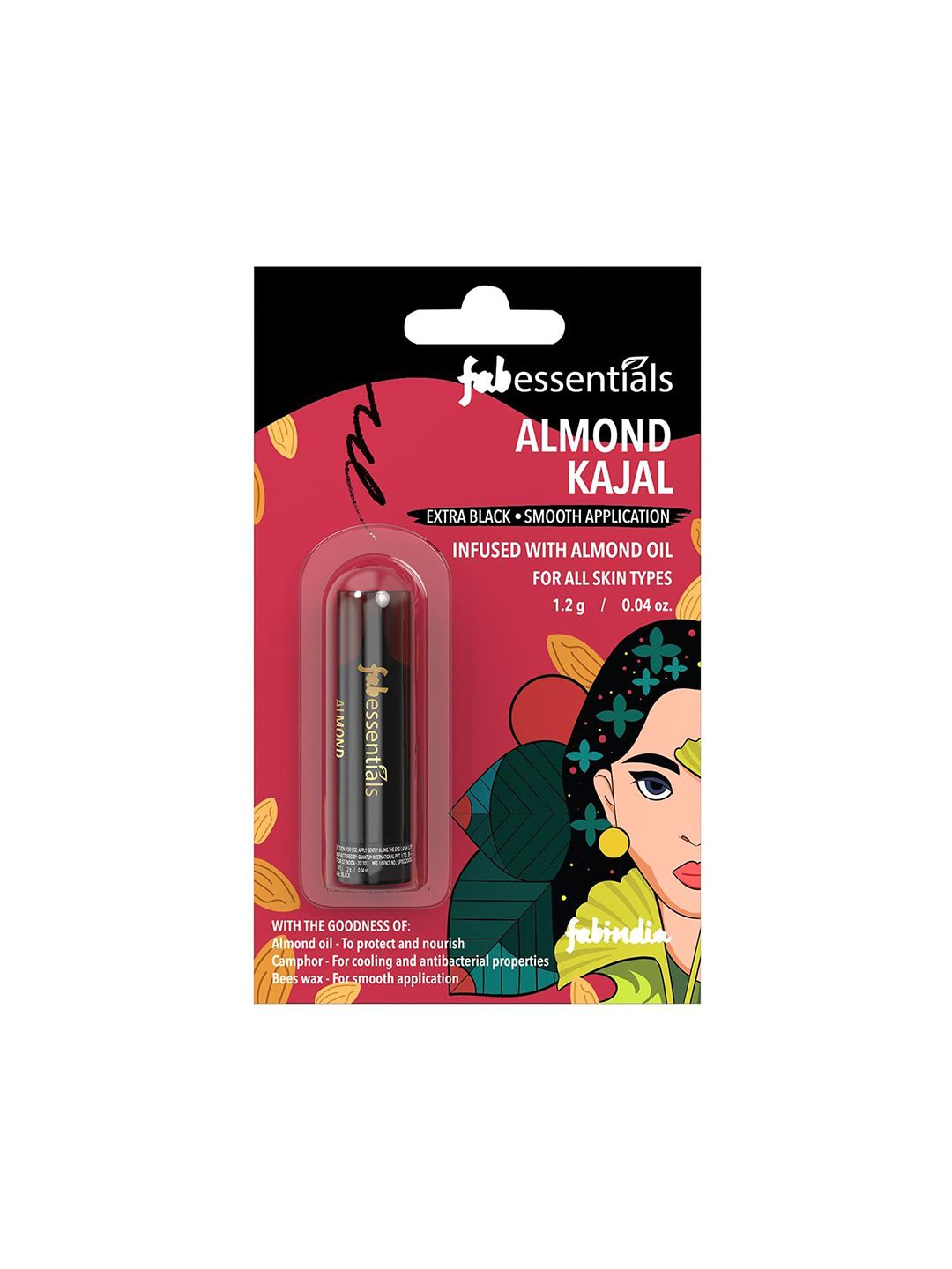 fabessentials Almond Oil Kajal-1.2g-Black