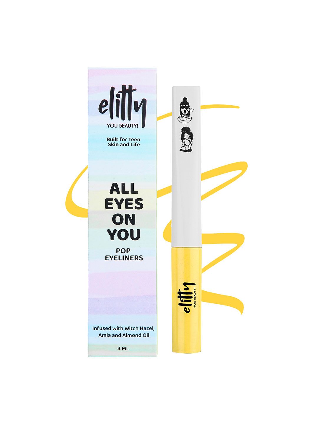 Elitty Honeycomb Smudge Proof Matte Finish Liquid Pop Eyeliner - 4ml