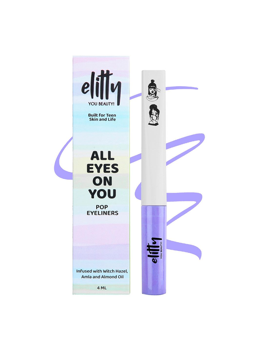 Elitty Lilac Dreams Long Lasting Smudge Proof Matte Liquid Pop Eyeliner- 4ml