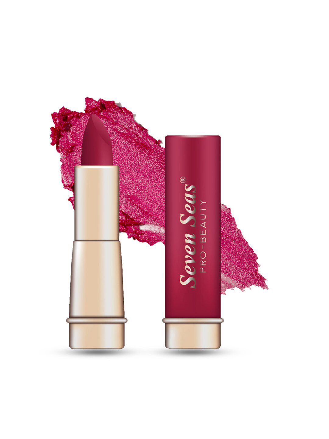 Seven Seas Pro-Beauty Stay Classy Matte Lipstick 3.5g - Vivid Burgundy 02