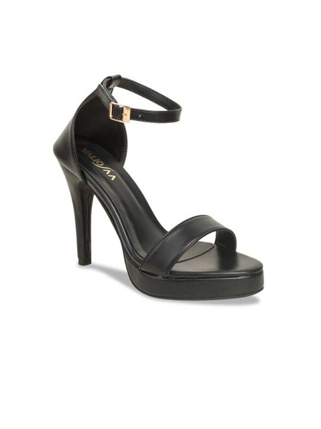 VALIOSAA Synthetic Stiletto Sandals with Buckles