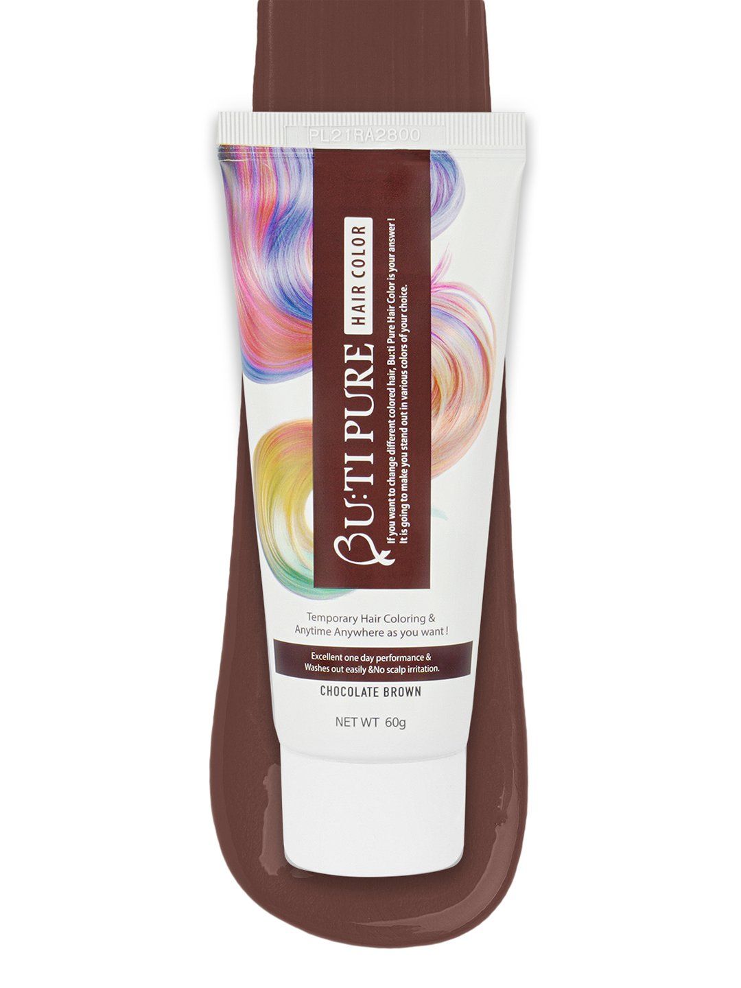 Butipure Semi Permanent Hair Color 60 ml - Chocolate Dark Brown