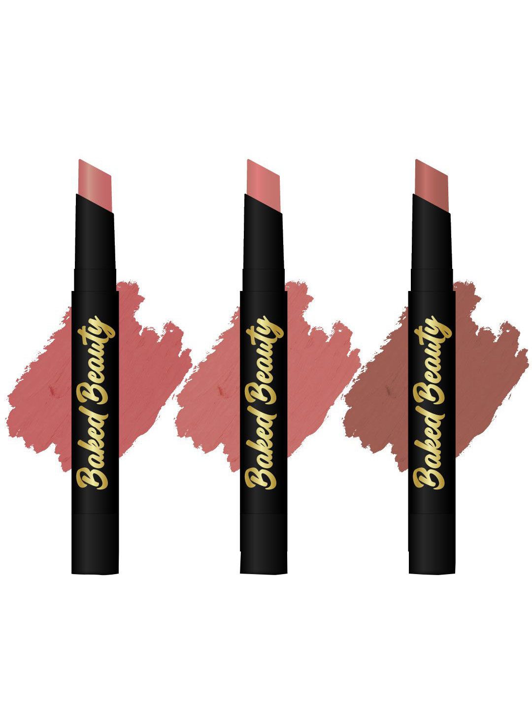 Baked Beauty Set of 3 My Crayon Lip Crayon Lipstick - Lip Eclair 01-02-03