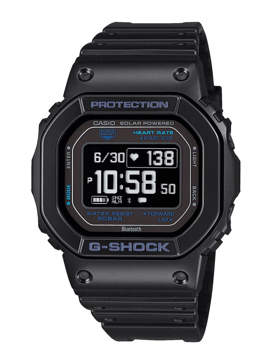 Buy CASIO G-SHOCK Bluetooth DW-H5600-7DR Black Digital dial Bio