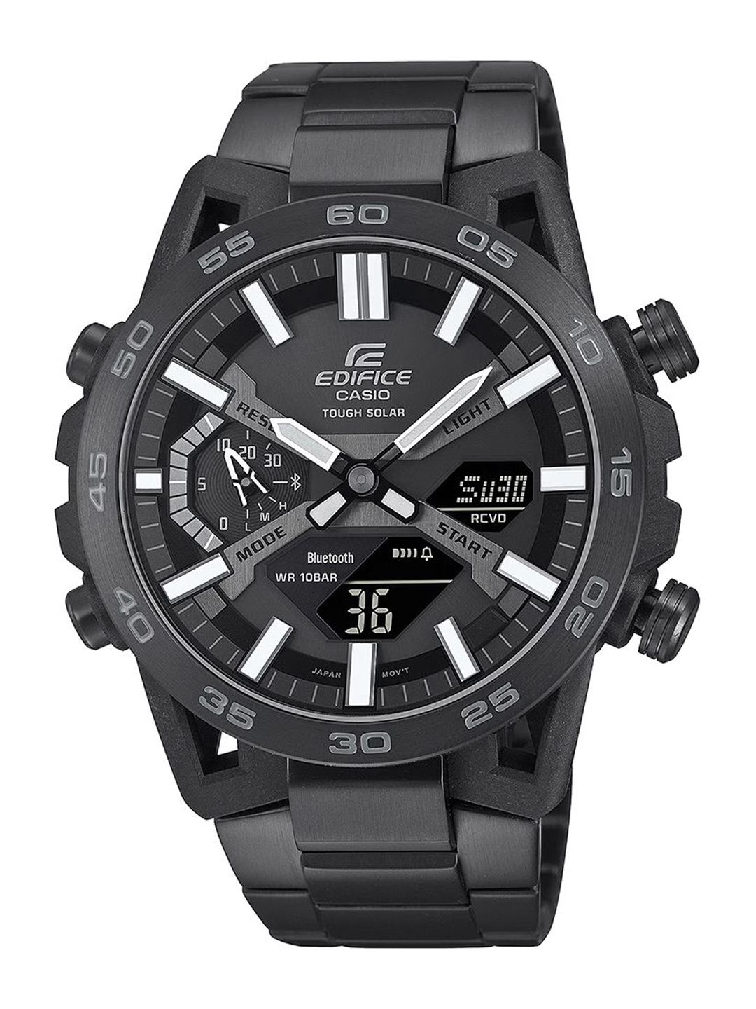 Buy CASIO Men EDifice ECB-2000PB-1ADF Black Ana-Digi Dial Black