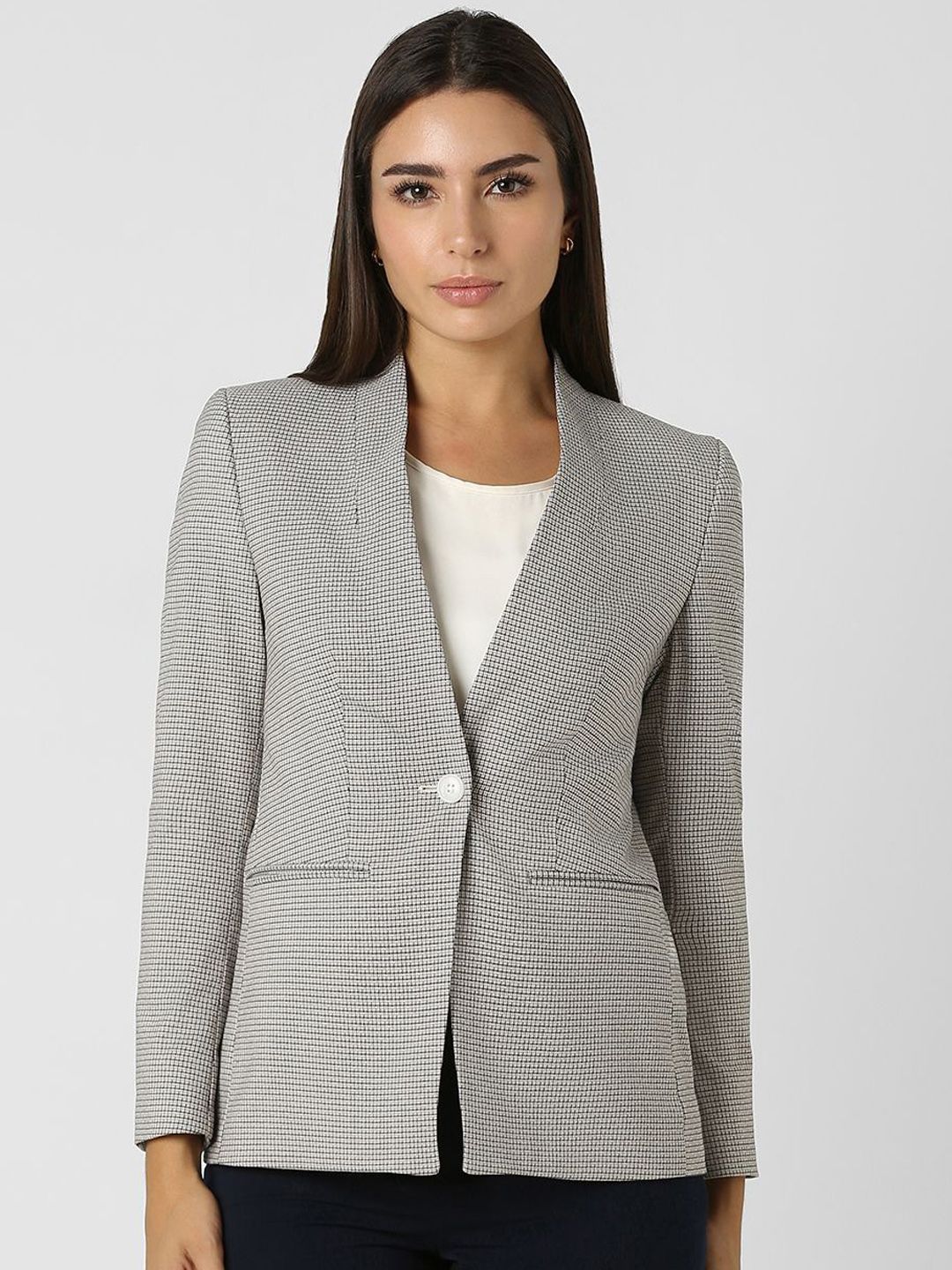 Van Heusen Woman Van Heusen Woman Checked  Single-Breasted Blazers