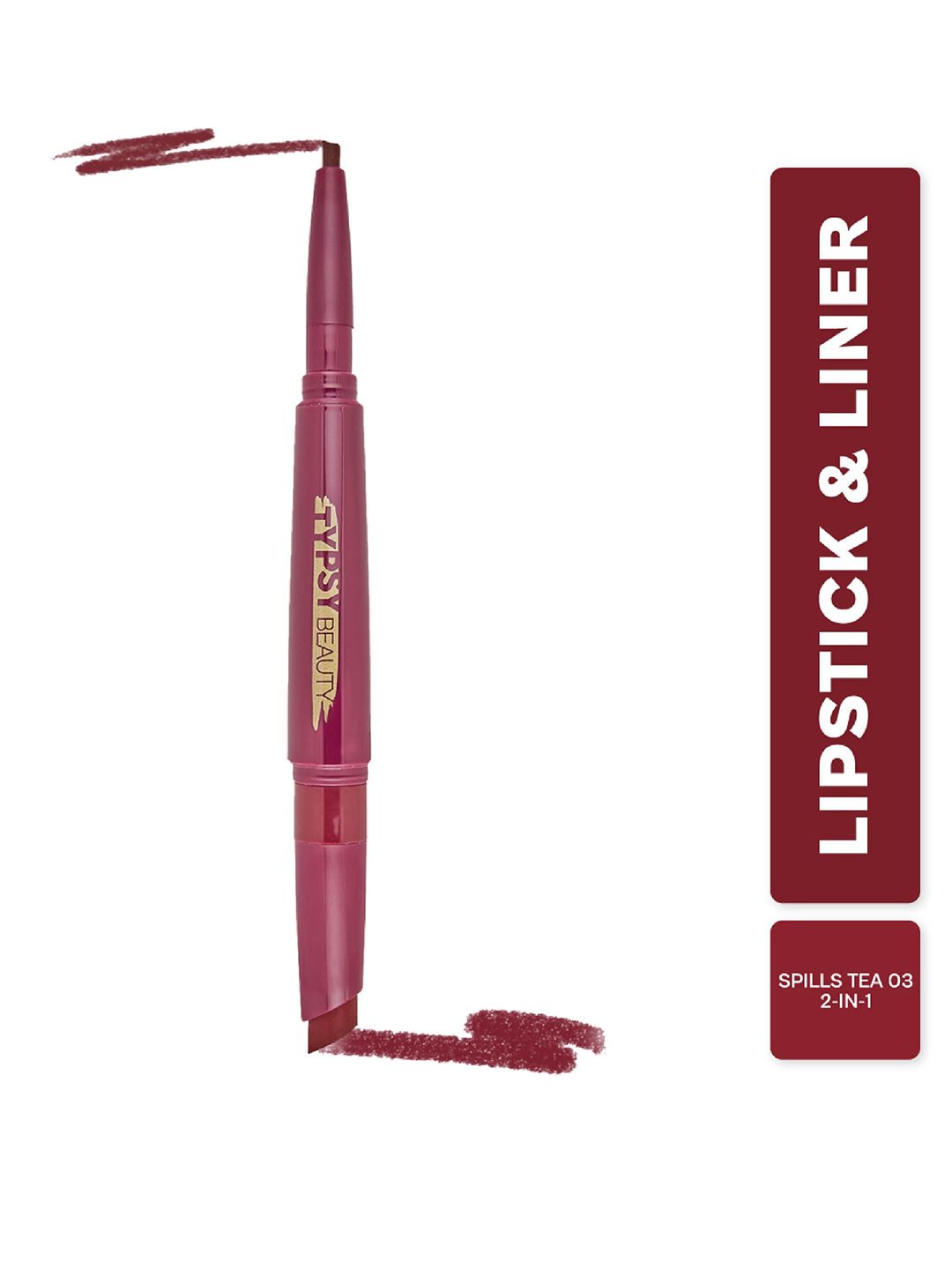 Buy Typsy Beauty Twist & Pout Lipstick N Liner 5 g - Spills Tea 03