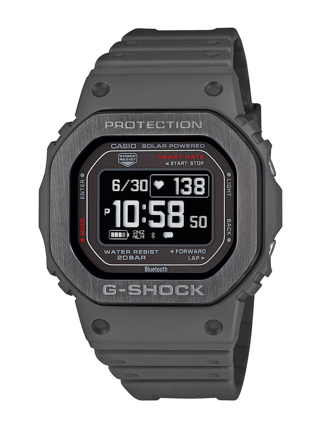 Buy CASIO G-SHOCK Bluetooth DW-H5600-7DR Black Digital dial Bio