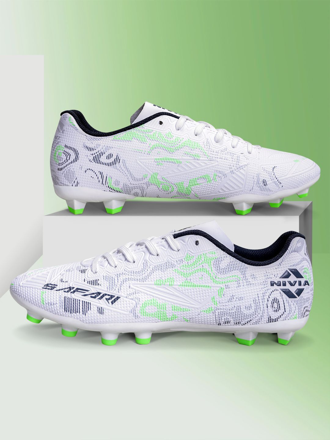 NIVIA Safari PU Synthetic Leather Upper Football Studs with TPU Sole and for all Surfaces