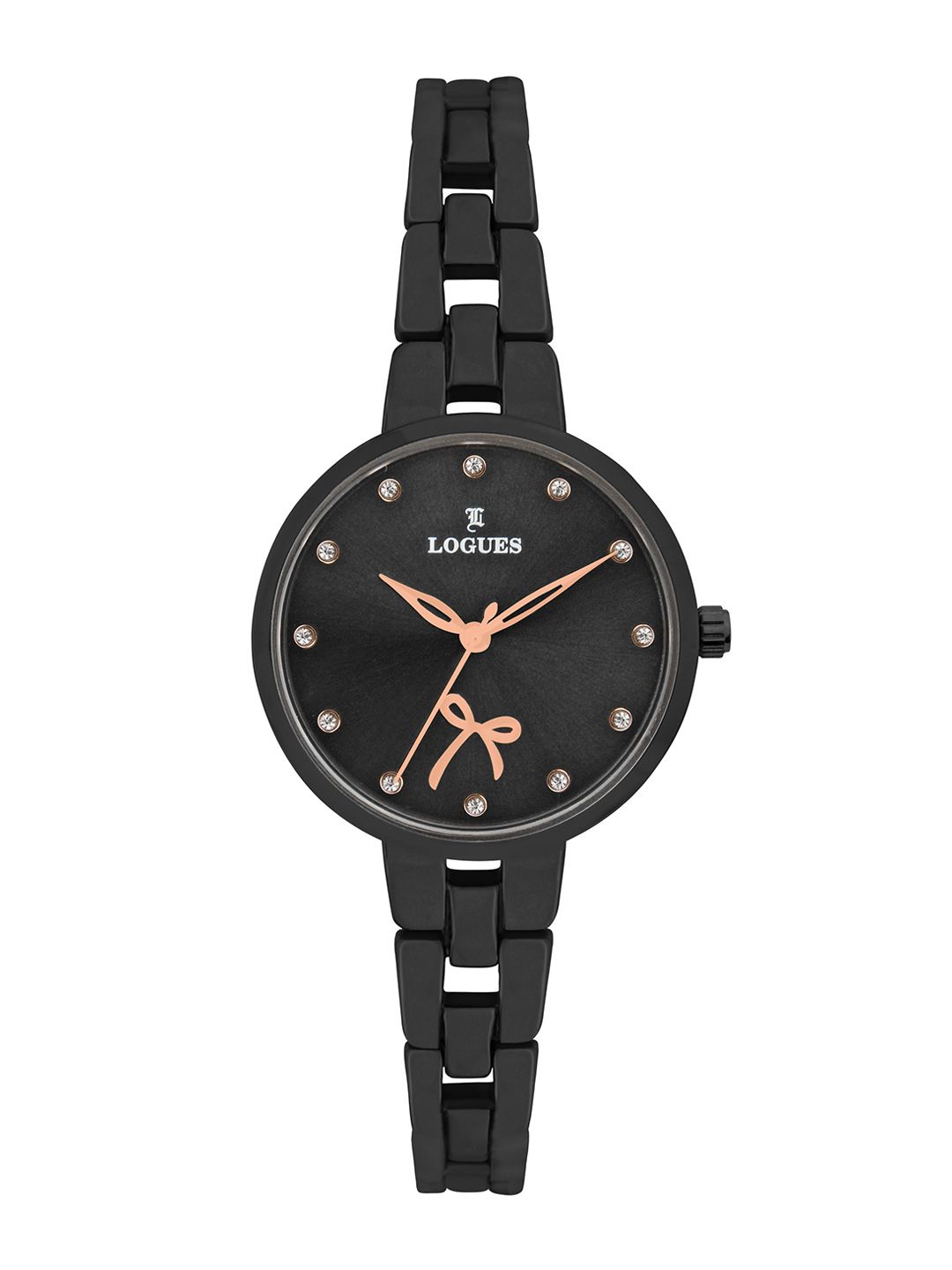 L LOGUES L LOGUES Women Brass Dial & Bracelet Style Straps Analogue Watch L E-799 QM-27