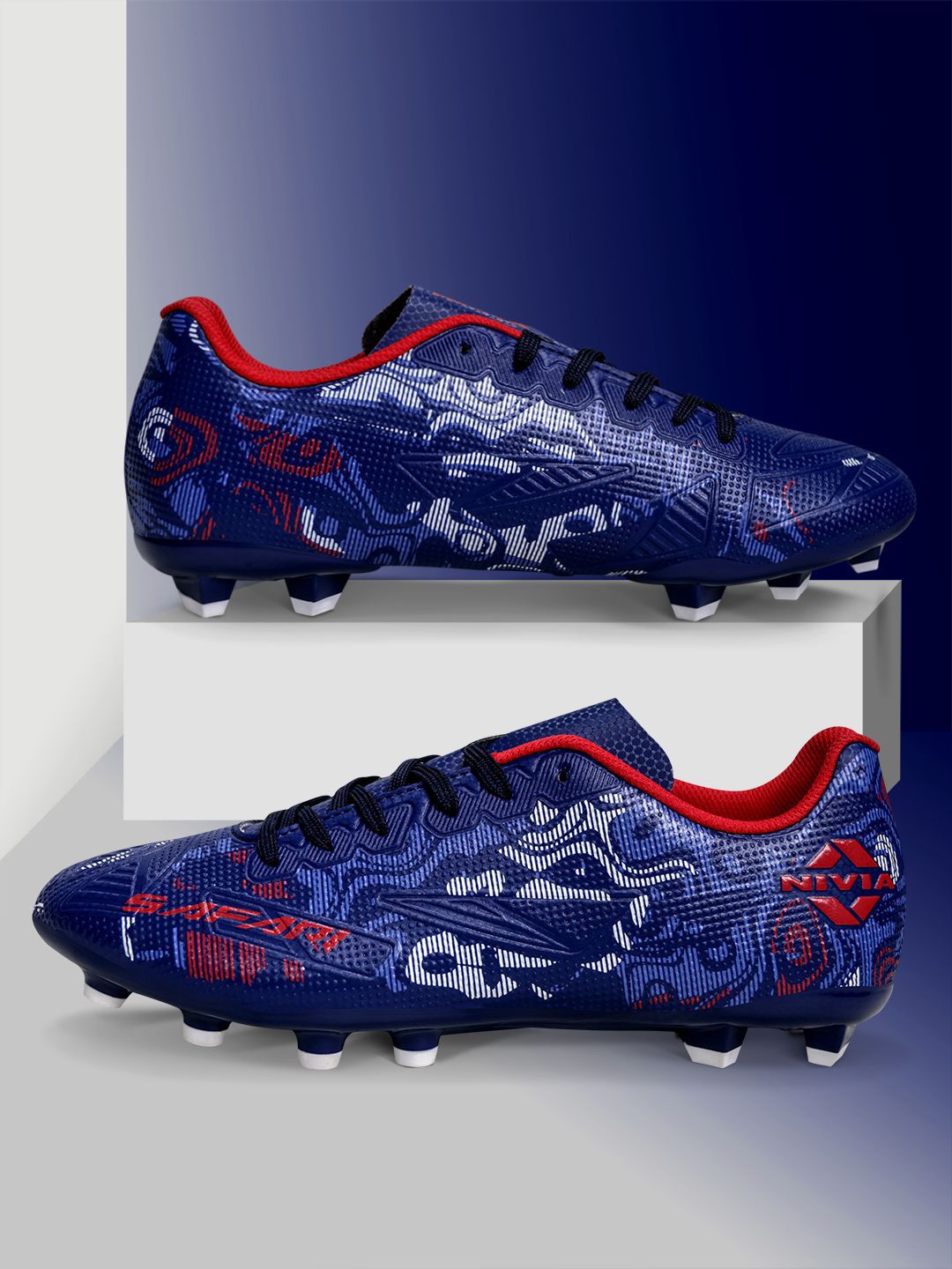 NIVIA Safari PU Synthetic Leather Upper Football Studs with TPU Sole and for all Surfaces