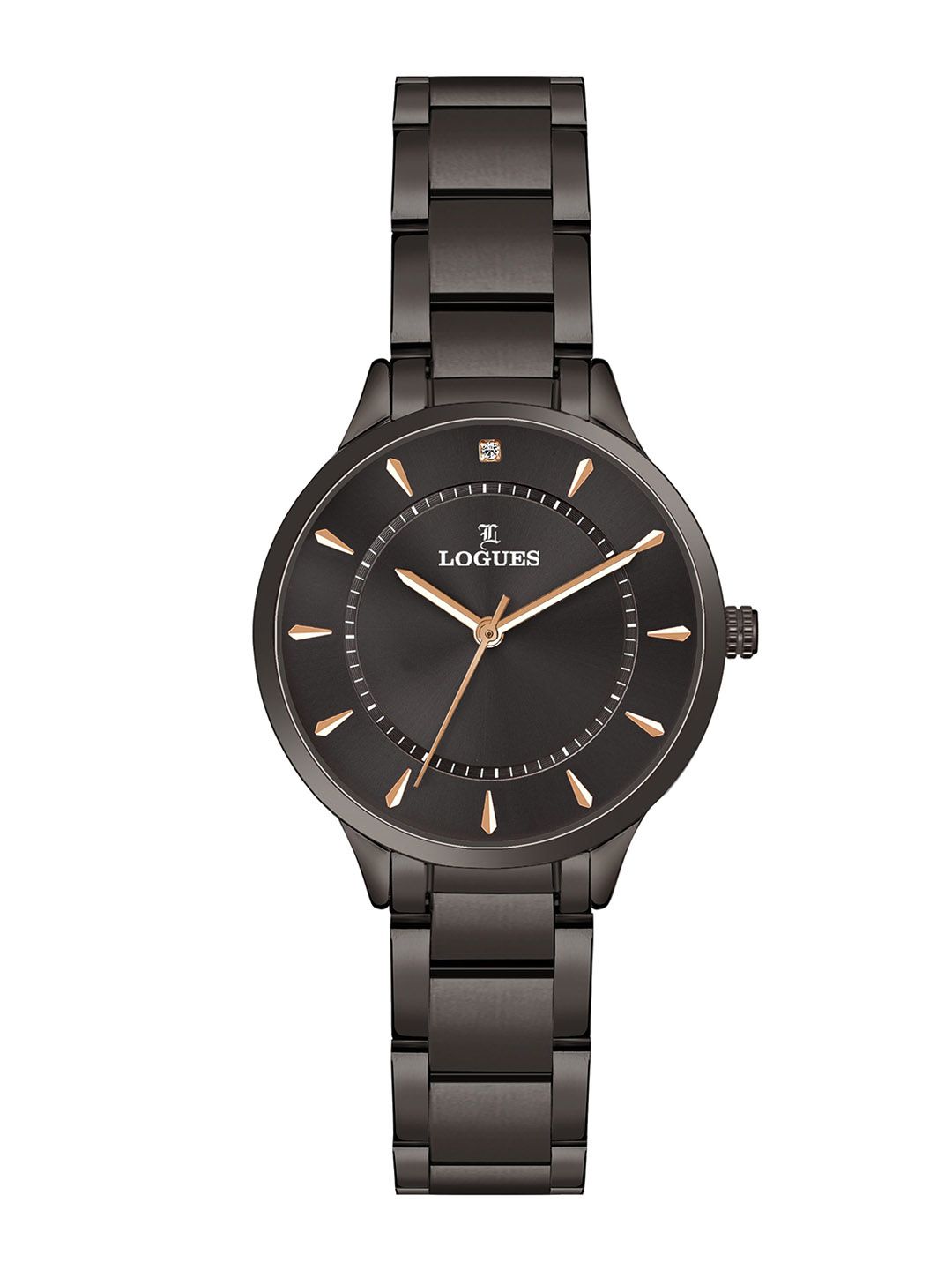 L LOGUES L LOGUES Women Brass Dial & Bracelet Style Straps Analogue Watch L E-714 QM-27