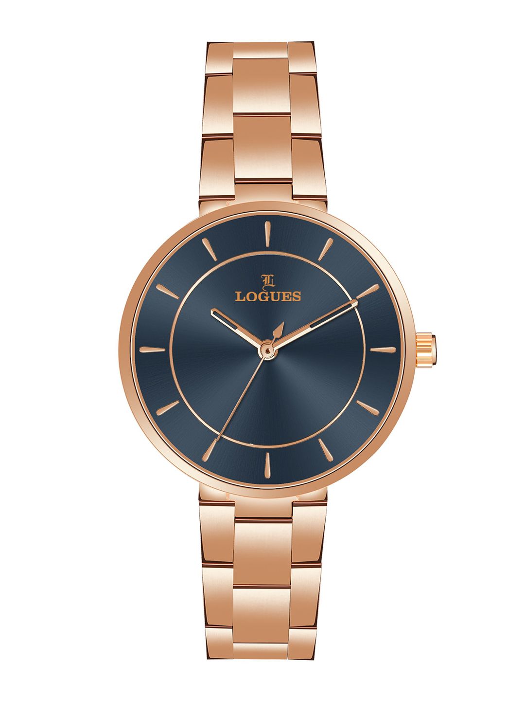 L LOGUES L LOGUES Women Brass Dial & Bracelet Style Straps Analogue Watch L 6181 WM-04